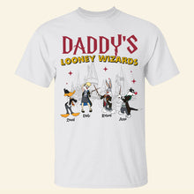 Load image into Gallery viewer, Personalized Daddy&#39;s Looney Wizards T-Shirt
