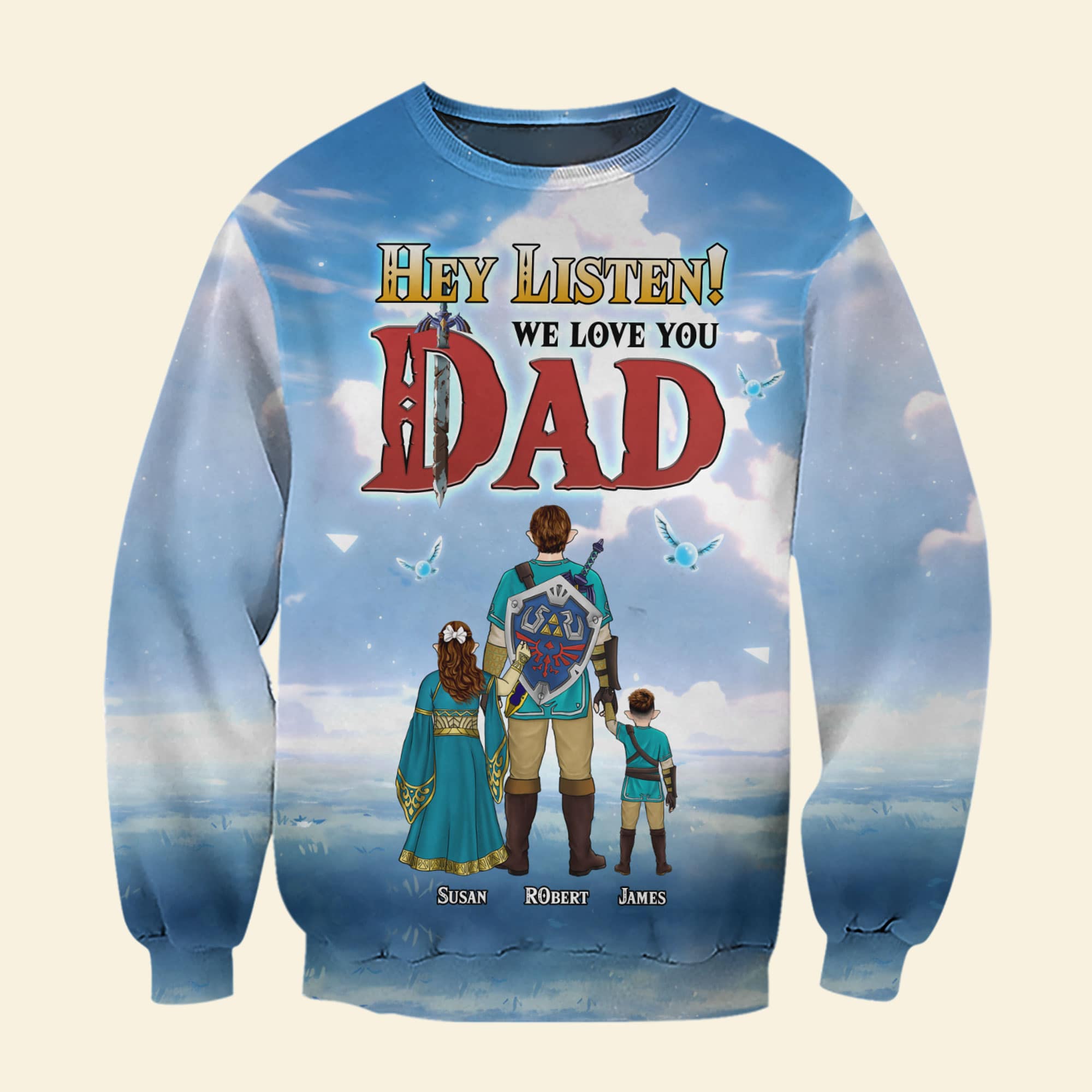 Legendary Dad Personalized 3D Shirt - Father's Day Edition AOP Products PopCulturePrints