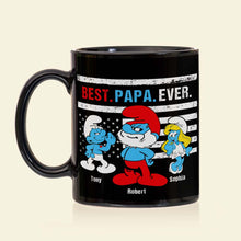 Load image into Gallery viewer, Custom &#39;Best Papa Ever&#39; Family Mug - Personalized Gift Coffee Mug PopCulturePrints
