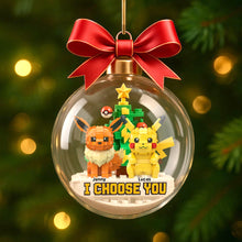 Load image into Gallery viewer, I Choose You – Personalized Christmas Ornament for Couples Ornament PopCulturePrints
