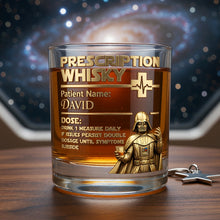 Load image into Gallery viewer, “Cheers to Your Prescription” - Funny Prescription Round Glass - Personalized Gift for Drinking Lovers
