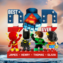 Load image into Gallery viewer, &quot;Best Pixel Dad Ever&quot; - Personalized Acrylic Plaque for Father&#39;s Day, Custom Gift for Dad, Grandpa, and More Shaped Plaques PopCulturePrints
