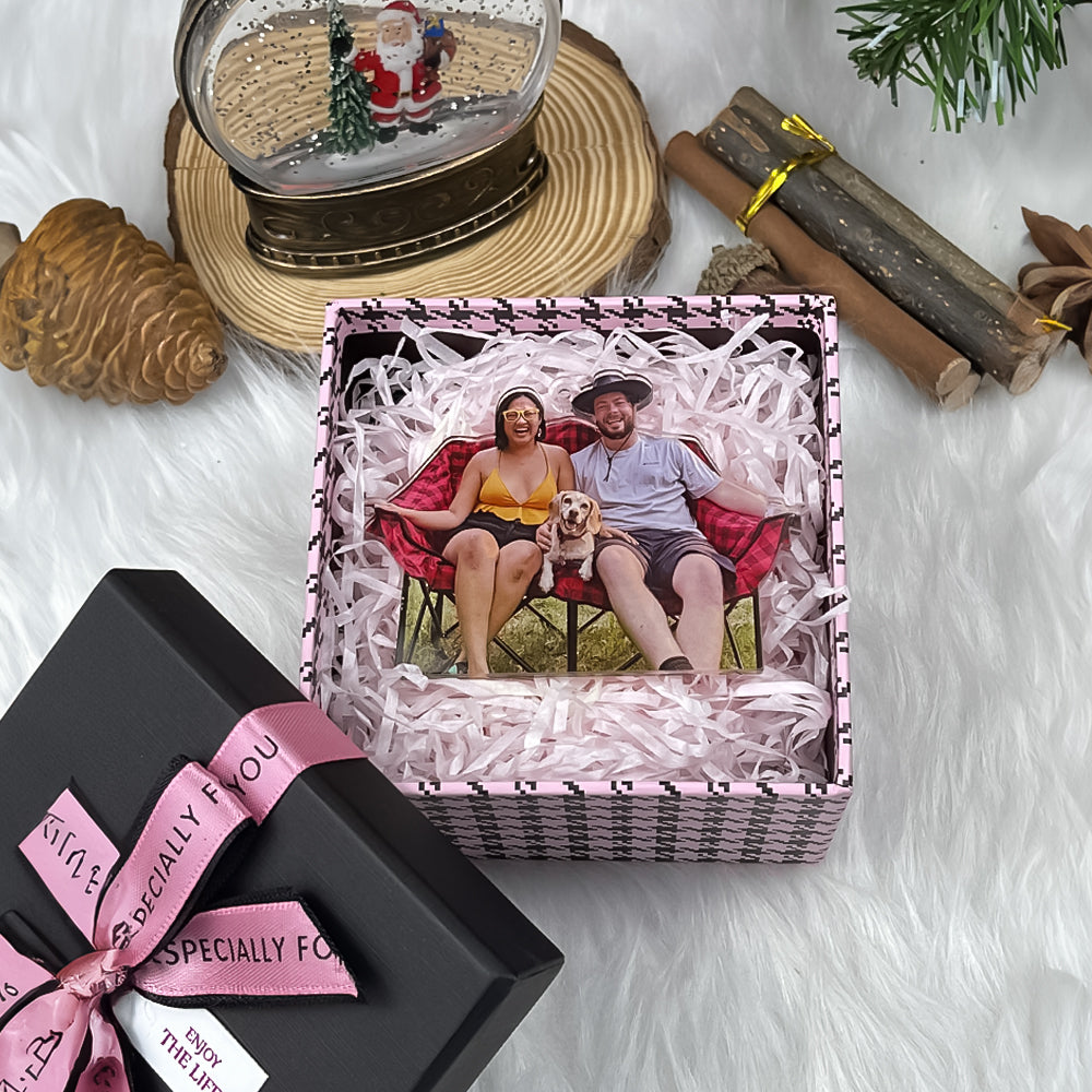 Personalized Camping Lovers Photo Ornament Ornament PopCulturePrints