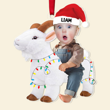 Load image into Gallery viewer, Personalized Baby Christmas Ornaments - Custom Photo Gifts Ornament PopCulturePrints
