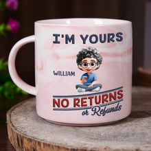 Load image into Gallery viewer, We're Yours, No Returns Or Refunds - Personalized Marble Mug for Parents and Grandparents Marble Mug PopCulturePrints

