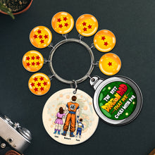 Load image into Gallery viewer, Custom Dragon Ball Inspired Keychain for Dad - Perfect Father&#39;s Day Gift Keychains PopCulturePrints
