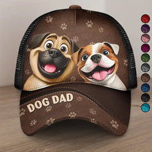 Load image into Gallery viewer, Pawsitively Awesome: Dog Dad Mesh-back Casual Cap - Personalized Gift for Pet Lovers Mesh-back Casual Cap PopCulturePrints

