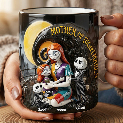 “Celebrate the Spooky Side of Motherhood” - Spooky Mom Coffee Mug, Personalized Gift for Mom and Grandma on Mother's Day Coffee Mug PopCulturePrints