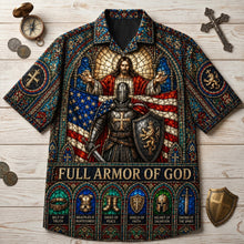Load image into Gallery viewer, “Be Strong in the Lord” - Full Armor Of God Hawaiian Shirt - Personalized Gifts For Christian Hawaiian Shirts PopCulturePrints
