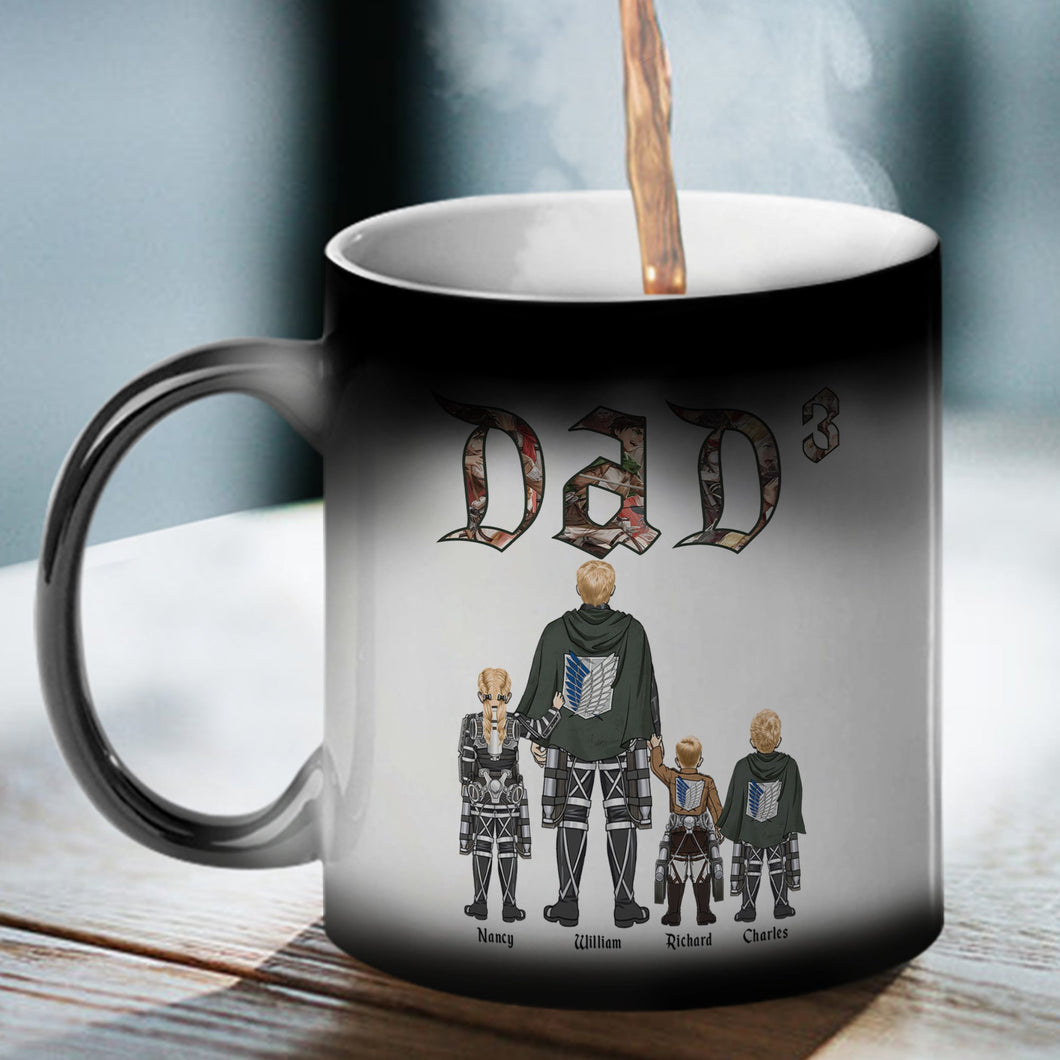 Personalized 'Dad' Magic Mug with Pop Culture Theme Coffee Mug PopCulturePrints