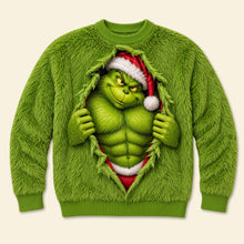 Load image into Gallery viewer, "Sneak Out Christmas with a Grin!" - Personalized Grinch Sweatshirt - Perfect Christmas Gift for Friends, Family, and Loved Ones
