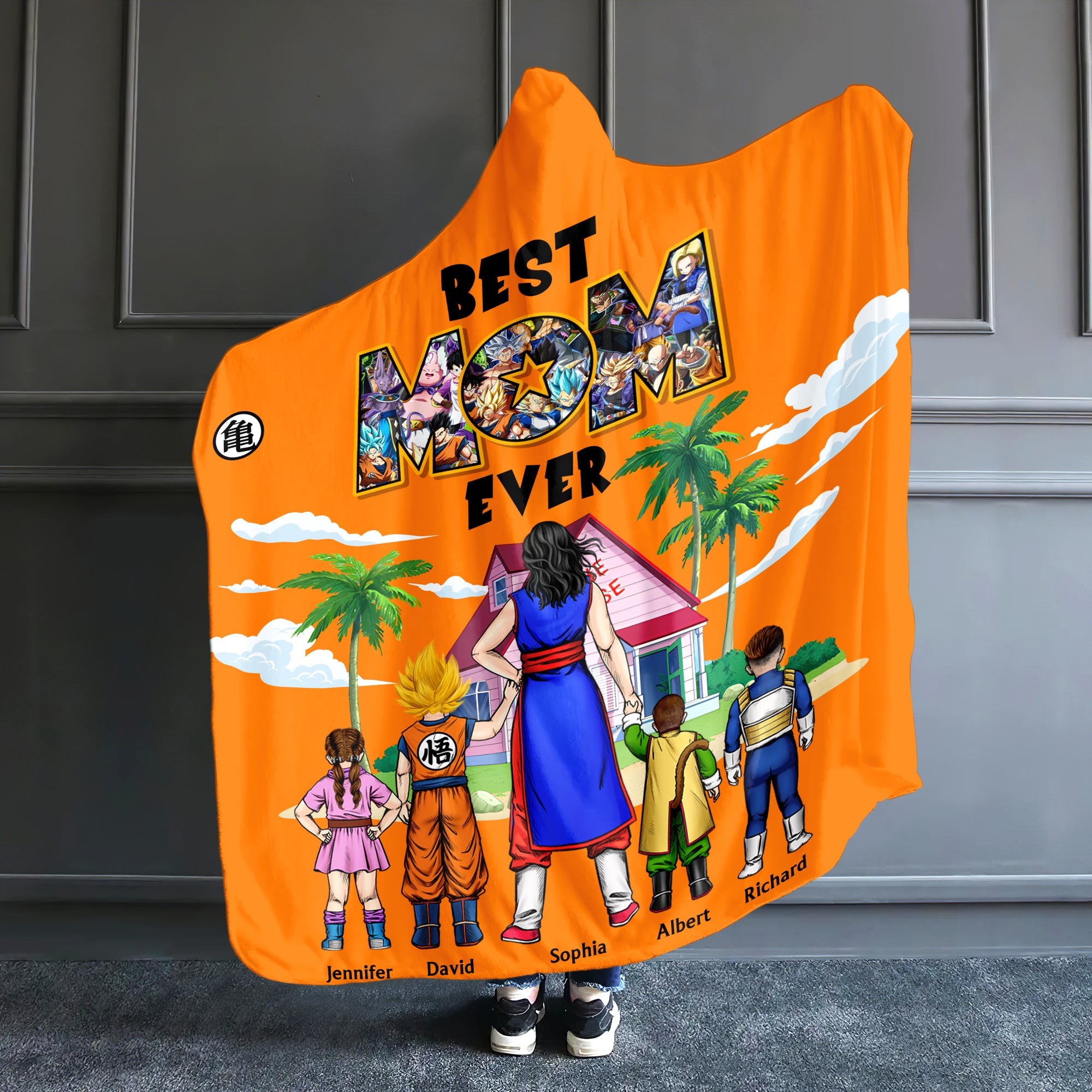 Dragon Heroes Personalized Hoodie Blanket for Moms Blanket PopCulturePrints