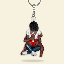 Load image into Gallery viewer, Personalized Naughty Couples Keychain - Unique Valentine&#39;s Day Gifts Keychains PopCulturePrints
