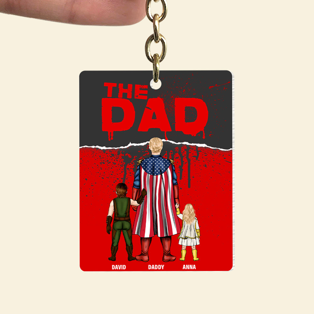 "Every Hero Needs a Sidekick" - Supes Keychain, Personalized Gift for Dad and Grandpa Keychains PopCulturePrints