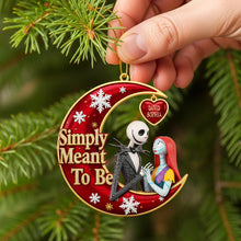 Load image into Gallery viewer, Simply Meant to Be - Personalized Christmas Acrylic Ornament for Couples Ornament PopCulturePrints
