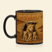 Load image into Gallery viewer, &quot;Best Mom in the Pride Lands&quot; - Personalized Lion Mom Coffee Mug - Gift for Mom, Grandma, and Special Occasion Coffee Mug PopCulturePrints
