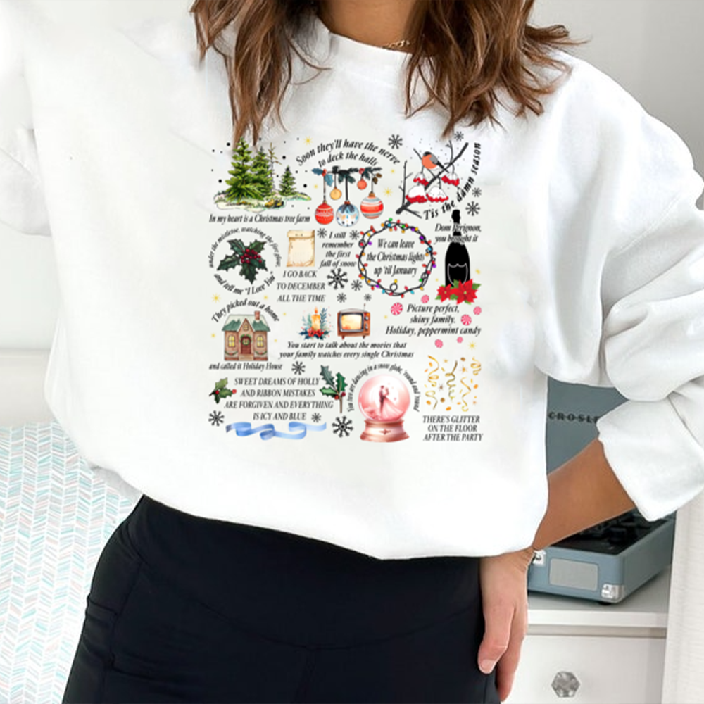 Festive Christmas Sweatshirt for Pop Culture Fans