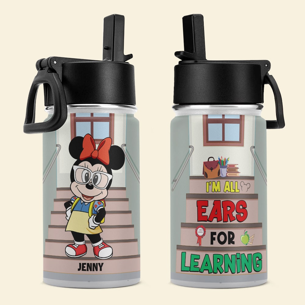 Personalized Kid's Tumbler - All Ears for Learning Theme Kid Tumbler PopCulturePrints