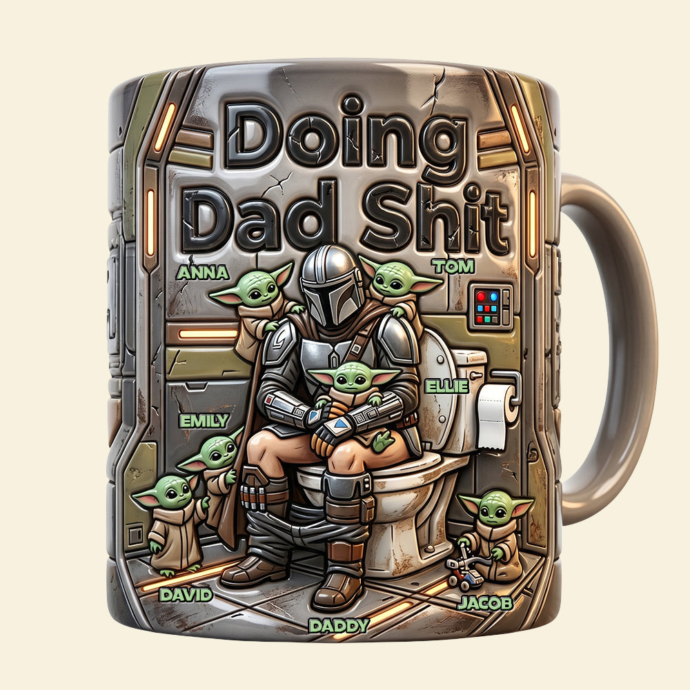 "Doing Dad Shit" – Funny Dad Doing Magic Coffee Mug - Personalized Gift for Dad, Grandpa, and More Coffee Mug PopCulturePrints