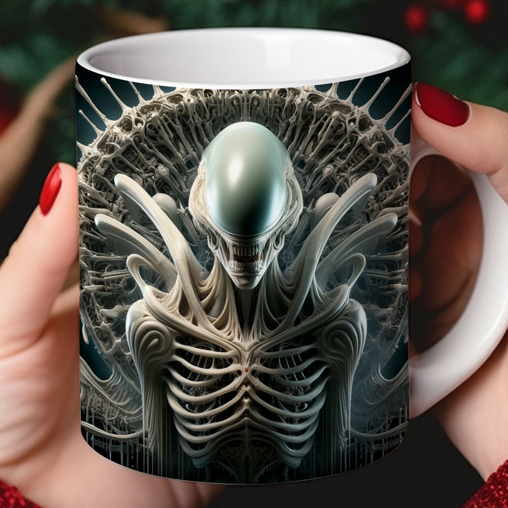 Xenomorph Love Coffee Mug - Perfect Gift for Sci-Fi Fans Coffee Mug PopCulturePrints