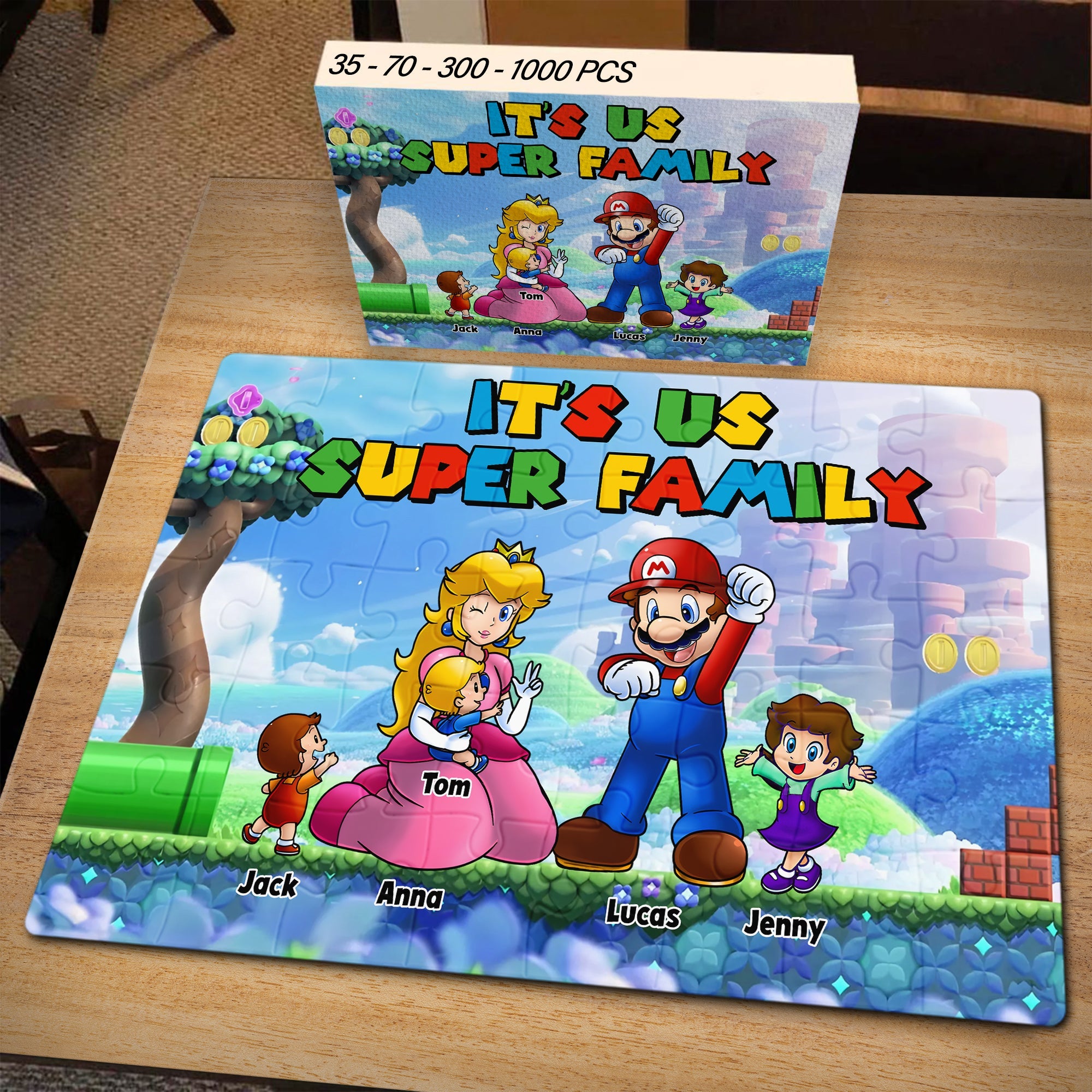 Personalized Super Family Jigsaw Puzzle Jigsaw Puzzles PopCulturePrints