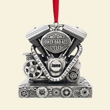 Load image into Gallery viewer, Celebrate Your Biker Spirit - Personalized Strong Motorcycle Engine Ornament - Perfect Gift for Bikers Ornament PopCulturePrints
