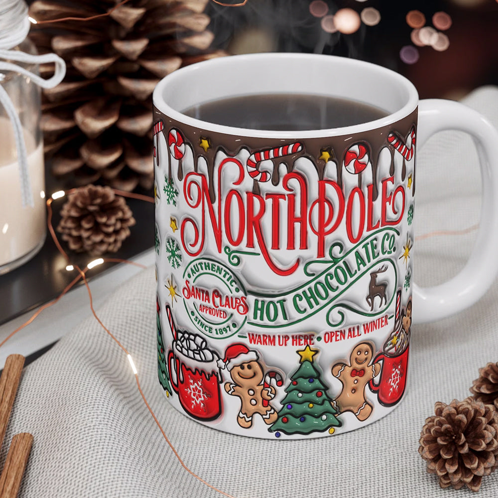 Personalized North Pole Christmas Coffee Mug