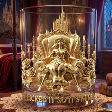 Load image into Gallery viewer, I Licked It So It's Mine - Mischievous Couple Round Glass - Personalized Gift for Couples
