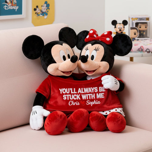 You'll Always Be Stuck With Me - Custom Cute Couple Pillow Pillow PopCulturePrints
