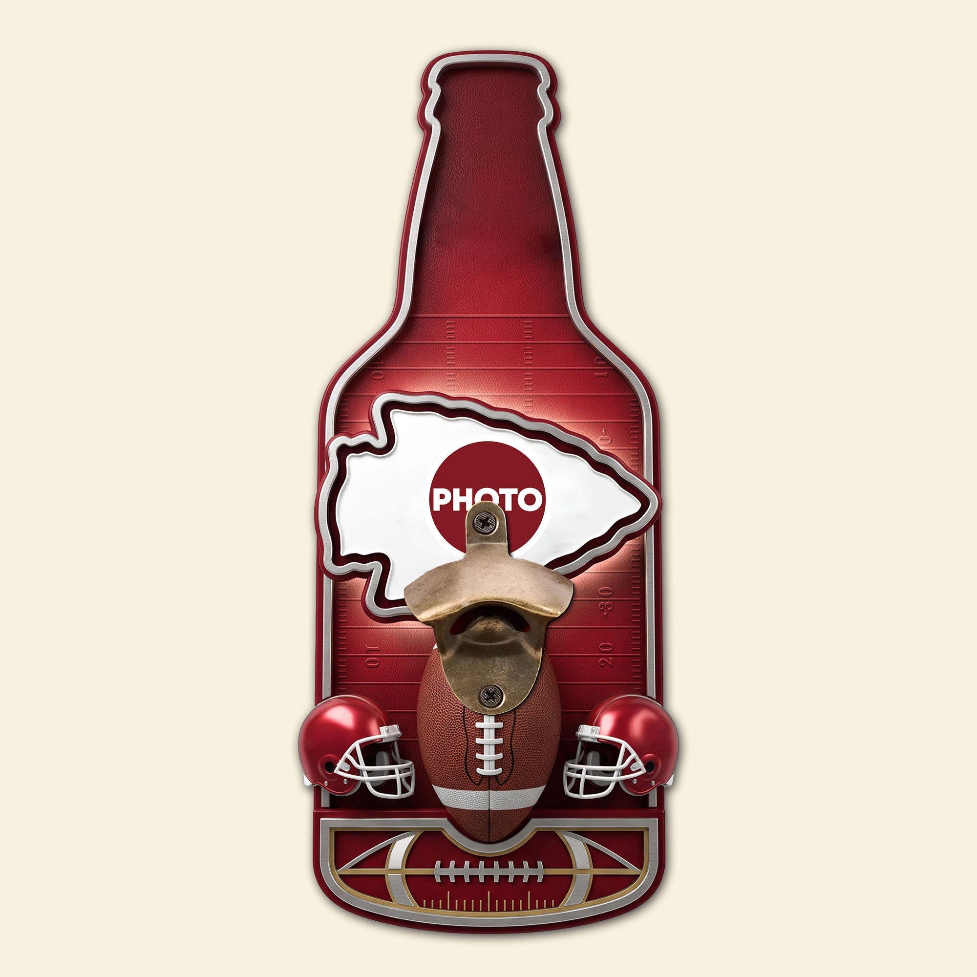 Kickoff Wall Hanging Bottle Opener - Personalized for Sports Fans 02NATI160726 Bottle Opener PopCulturePrints