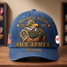 Load image into Gallery viewer, Veteran Pride Personalized Classic Cap 03NAQN150726 Caps PopCulturePrints
