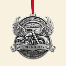 Load image into Gallery viewer, Some Walk Into Heaven Ornament - Personalized Gift for Motorcycle Lovers Ornament PopCulturePrints
