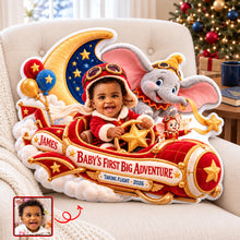 Load image into Gallery viewer, “Explore the Universe of Dreams” - Little Explorer In Space Pillow - Personalized Custom Photo Gift For Kids Pillow PopCulturePrints
