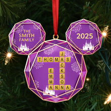 Load image into Gallery viewer, Create Lasting Memories with Our Crossword Family Ornament - Personalized Christmas Gift for Families, Friends, and Loved Ones Ornament PopCulturePrints
