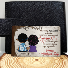 Load image into Gallery viewer, Personalized Couple Wallet Card - Heartfelt Gift for Love Wallet Card PopCulturePrints
