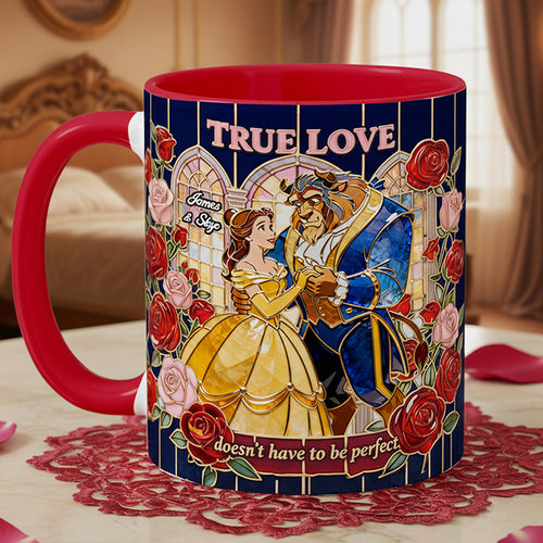 “True Love” - Personalized Dancing Coffee Accent Mug - Unique Gift for Couples Coffee Mug PopCulturePrints