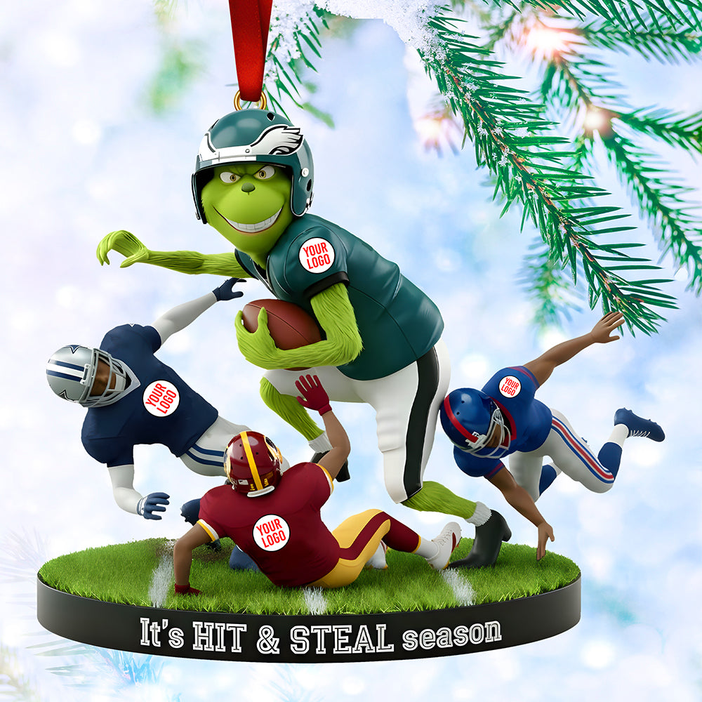 Celebrate the Game: Beat The Rival Ornament - Personalized Christmas Gift Ornament PopCulturePrints
