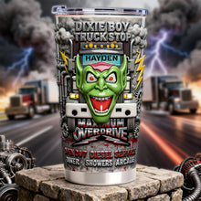 Load image into Gallery viewer, Fierce Trucking Spirit - Fierce Trucker 20oz Tumbler, Personalized Gift for Truck Drivers &amp; Enthusiasts Tumbler Cup PopCulturePrints
