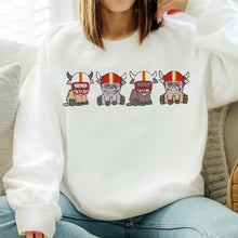 Load image into Gallery viewer, Highland Cows American Football Fan Hoodie Shirts PopCulturePrints
