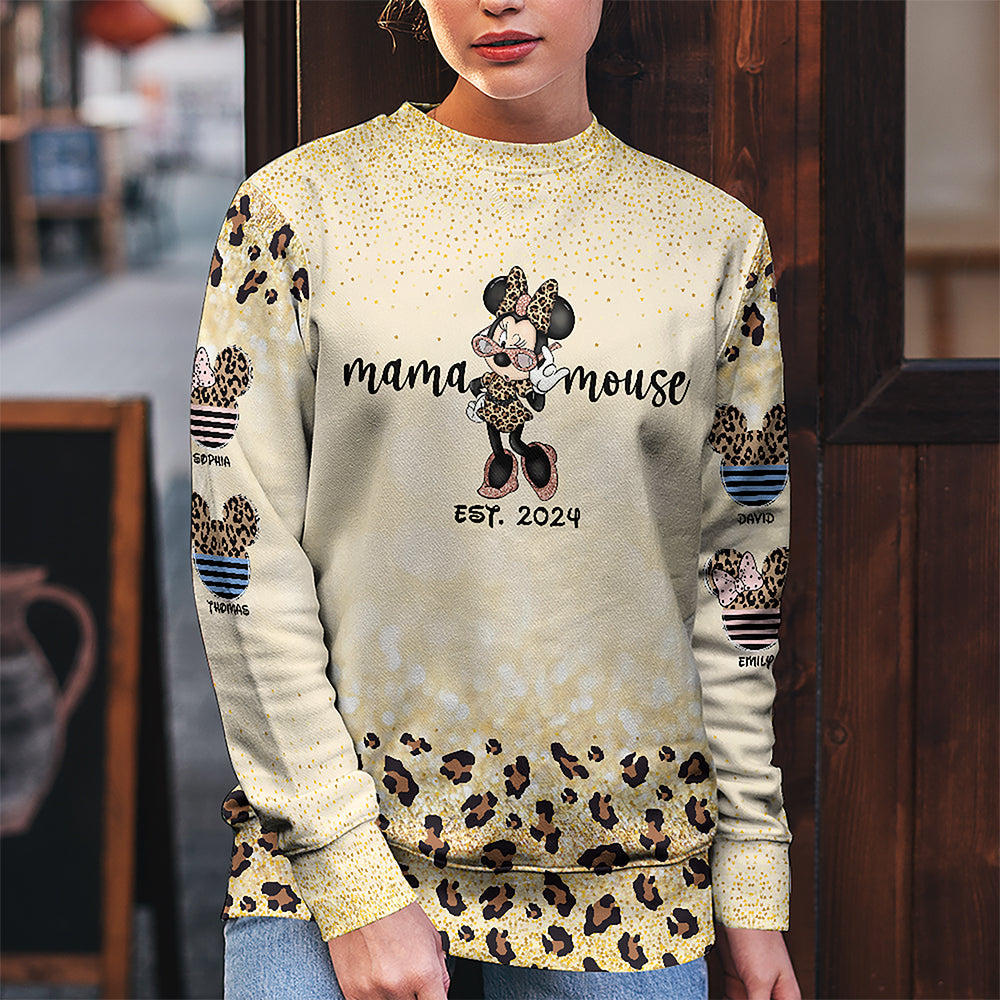 “Embrace Your Inner Mama Mouse” - Personalized Mama Mouse Shirt | Gift for Moms & Grandmas AOP Products PopCulturePrints