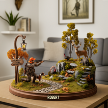 Load image into Gallery viewer, The Wild Is Calling - Personalized Hunting Acrylic Plaque for Passionate Hunters Shaped Plaques PopCulturePrints
