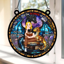 Load image into Gallery viewer, Personalized Book Lover Suncatcher Ornament - Unique Gift for Fantasy Fans Ornament PopCulturePrints
