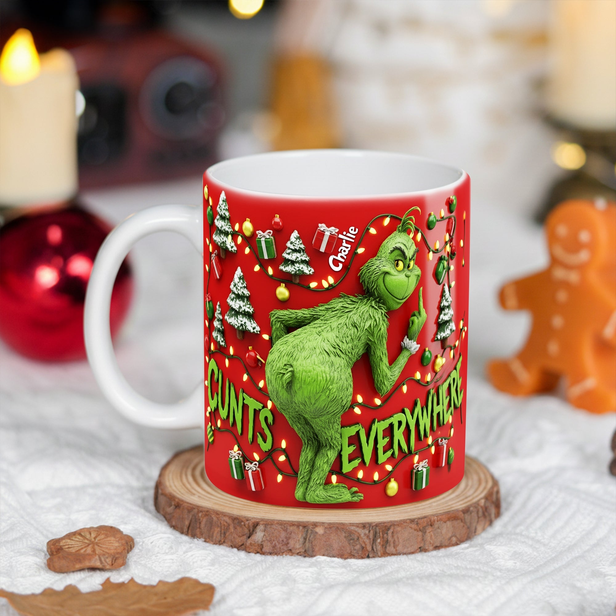“Cunts Everywhere!” - A Playful Buddy Edge To Edge Mug - Personalized Christmas Gift Coffee Mug PopCulturePrints