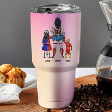 Load image into Gallery viewer, Personalized Superhero Mom Tumbler - Gift for Family Tumbler Cup PopCulturePrints

