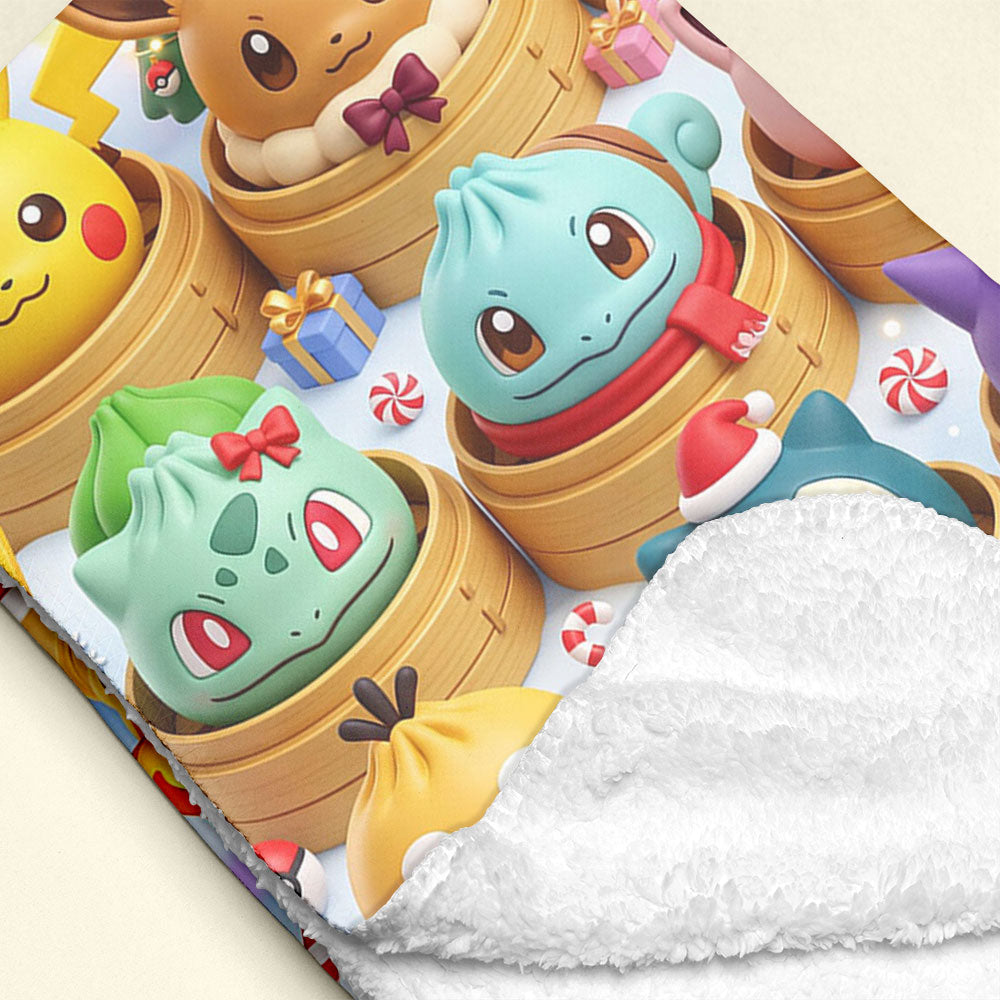 “Wrap Your Loved Ones in Joy” - Lovely Dumpling Blanket, Personalized Gift for All Ages