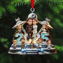 Load image into Gallery viewer, Cherish Your Family Moments - Custom Shape Acrylic Ornament, Personalized Gifts for Christmas Ornament PopCulturePrints
