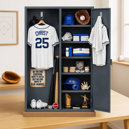 Be the One Everyone Wants to Watch - Personalized Baseball Locker Acrylic Plaque for Baseball Players Shaped Plaques PopCulturePrints