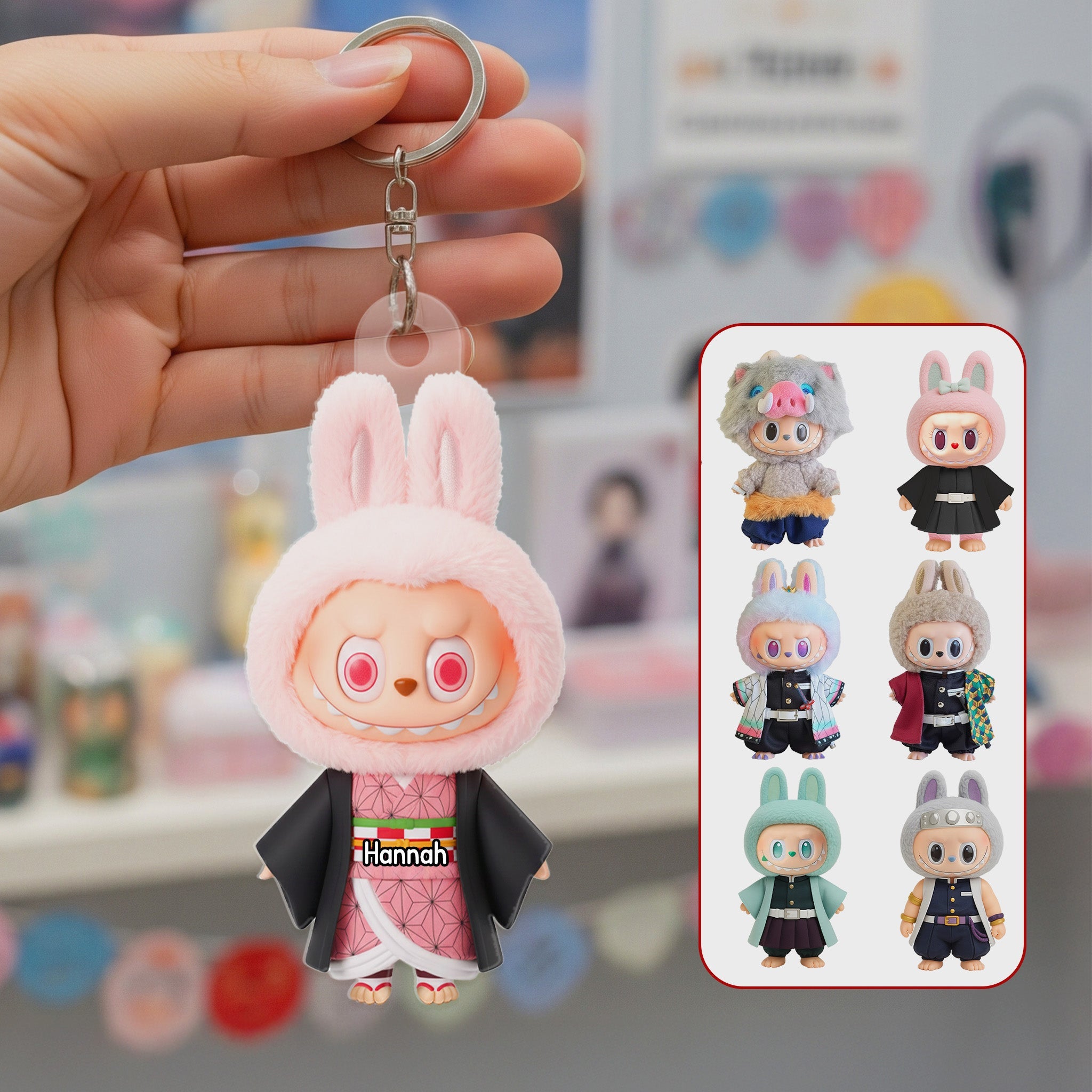 Unlock the Charm: Personalized Acrylic Keychain for Kids Keychains PopCulturePrints