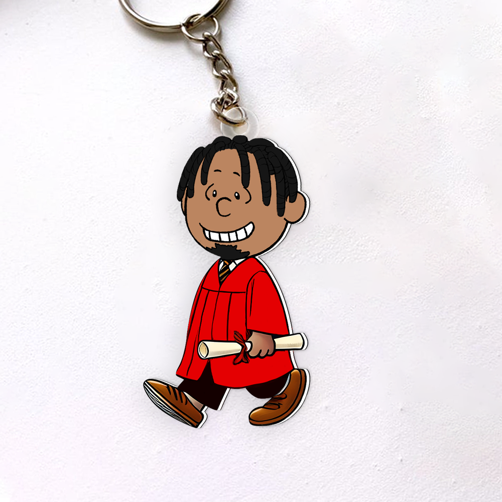 Custom Graduation Keychain - Personalized Graduate Gift Keychains PopCulturePrints