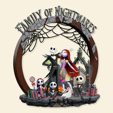 Load image into Gallery viewer, Embrace the Spook: Personalized Horror Family Wood Sign - Unique Halloween Gift for Families Wood Sign PopCulturePrints
